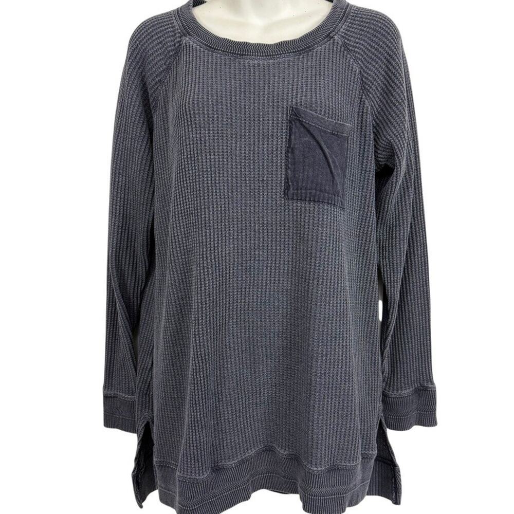 Soft Surroundings Charcoal Long Sleeve Tee